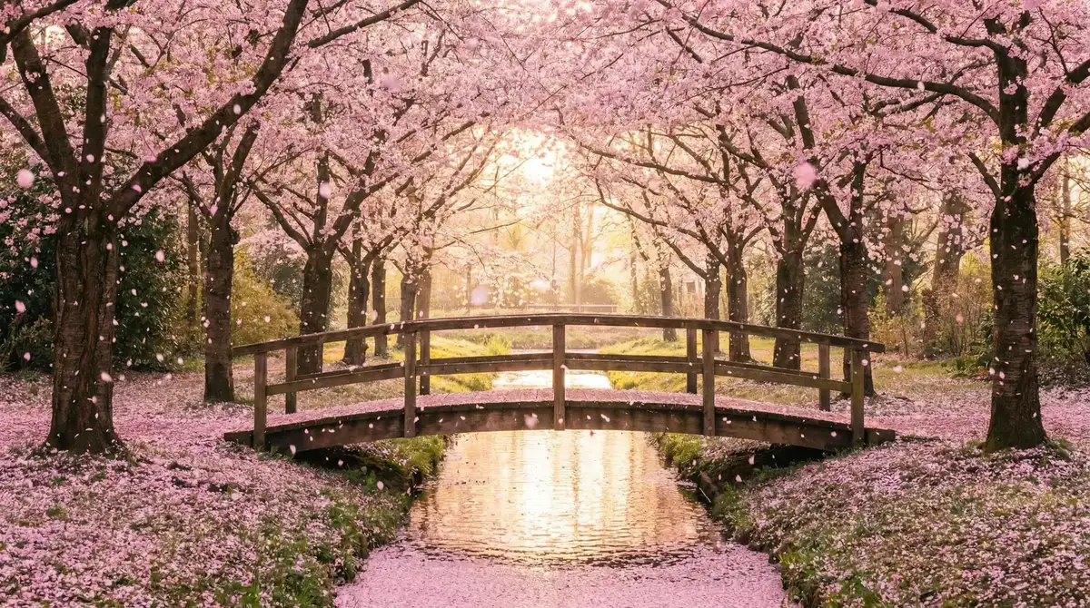樱花桥畔 - XL上司带翻译无马赛接档动画 唯美风景
